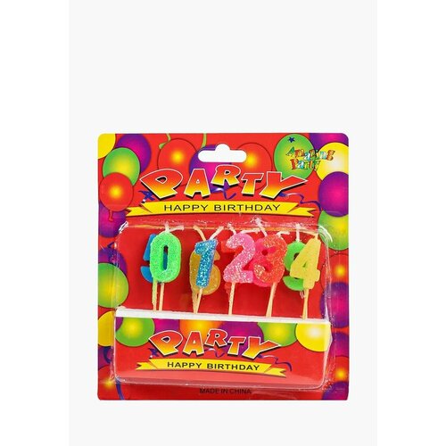 Свечи для торта Цифры 0-9 Антелла, 10 шт