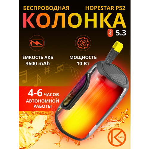 Беспроводная колонка HOPESTAR P52 10W черный 379000₽