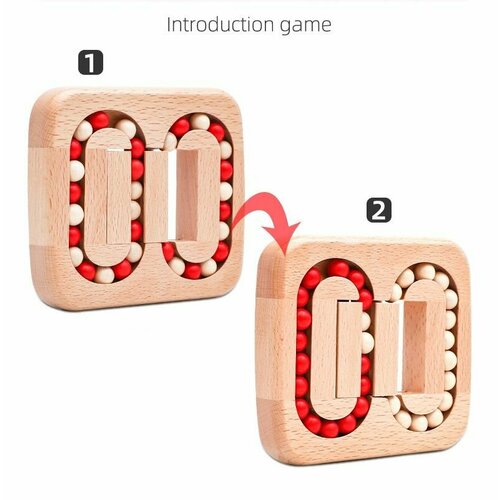 Деревянные шарики-головоломки ETLE - антистресс для детей и взрослых