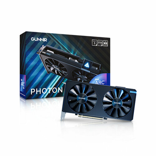 Видеокарта GUNNIR Intel Arc A380 Photon 6GB OC GDDR6 A380 Photon 6GB OC Чёрный 14702₽