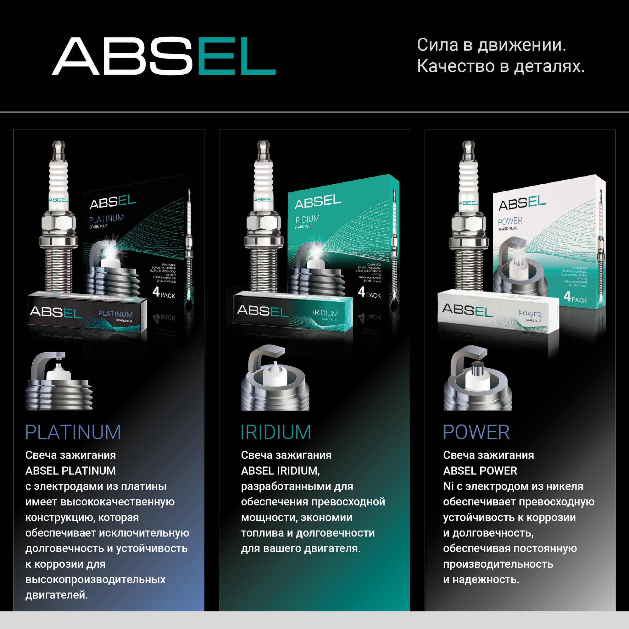 ABSEL Свеча зажигания автомобильная карбюратор инжектор 1шт никелевая XN710132 для SKODA FABIA 3 14-22, RAPID 15-22 — фото 1