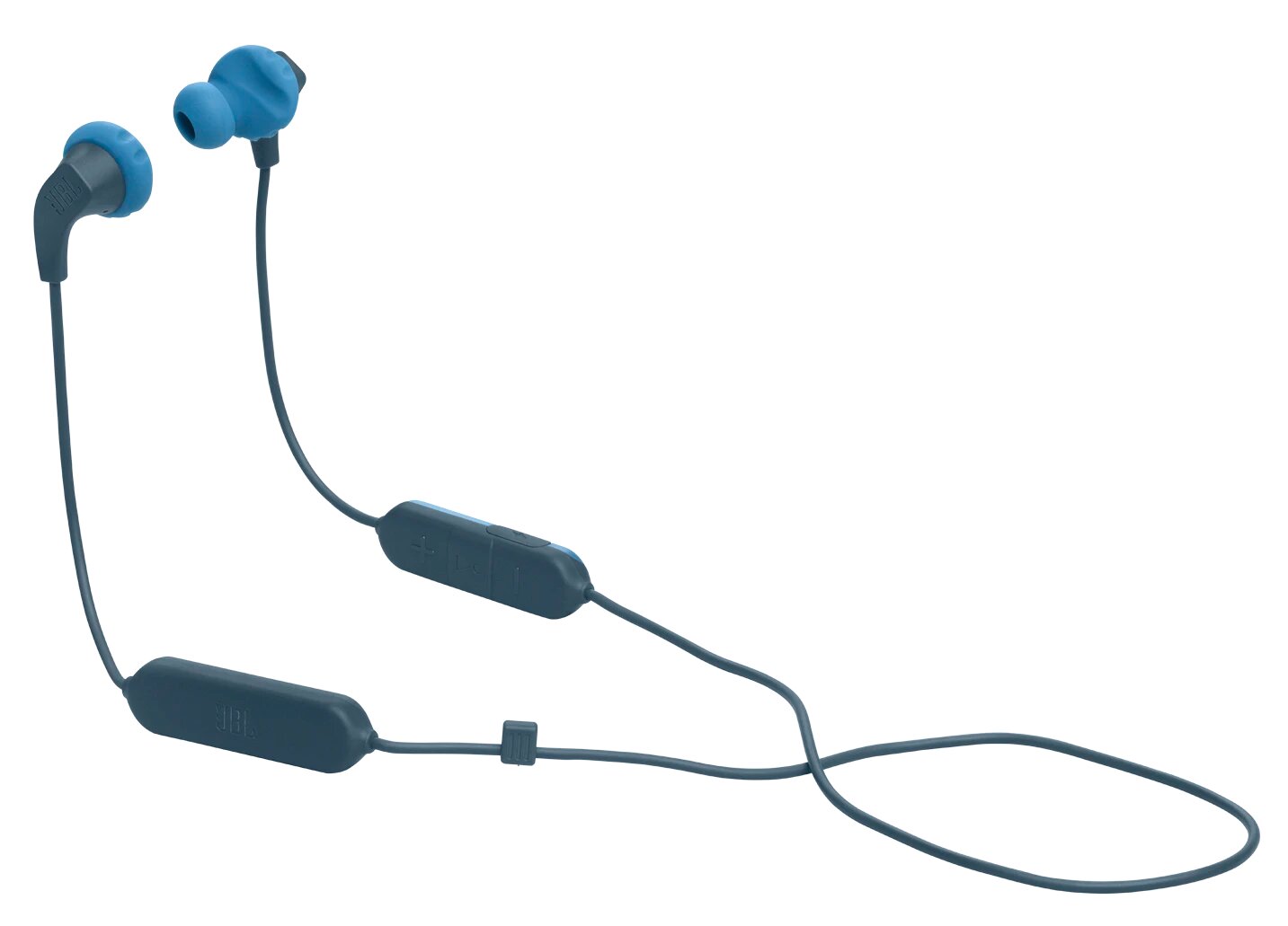 Спортивные беспроводные наушники с микрофоном JBL Run 2 Wireless BT, синий, USB Type-C, TWS Bluetooth гарнитура