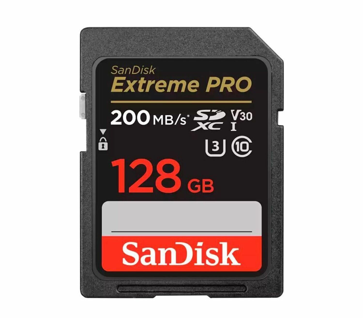 Карта памяти SanDisk SDXC 128 ГБ Class 10, V30, UHS-I U3, 1 шт, черный