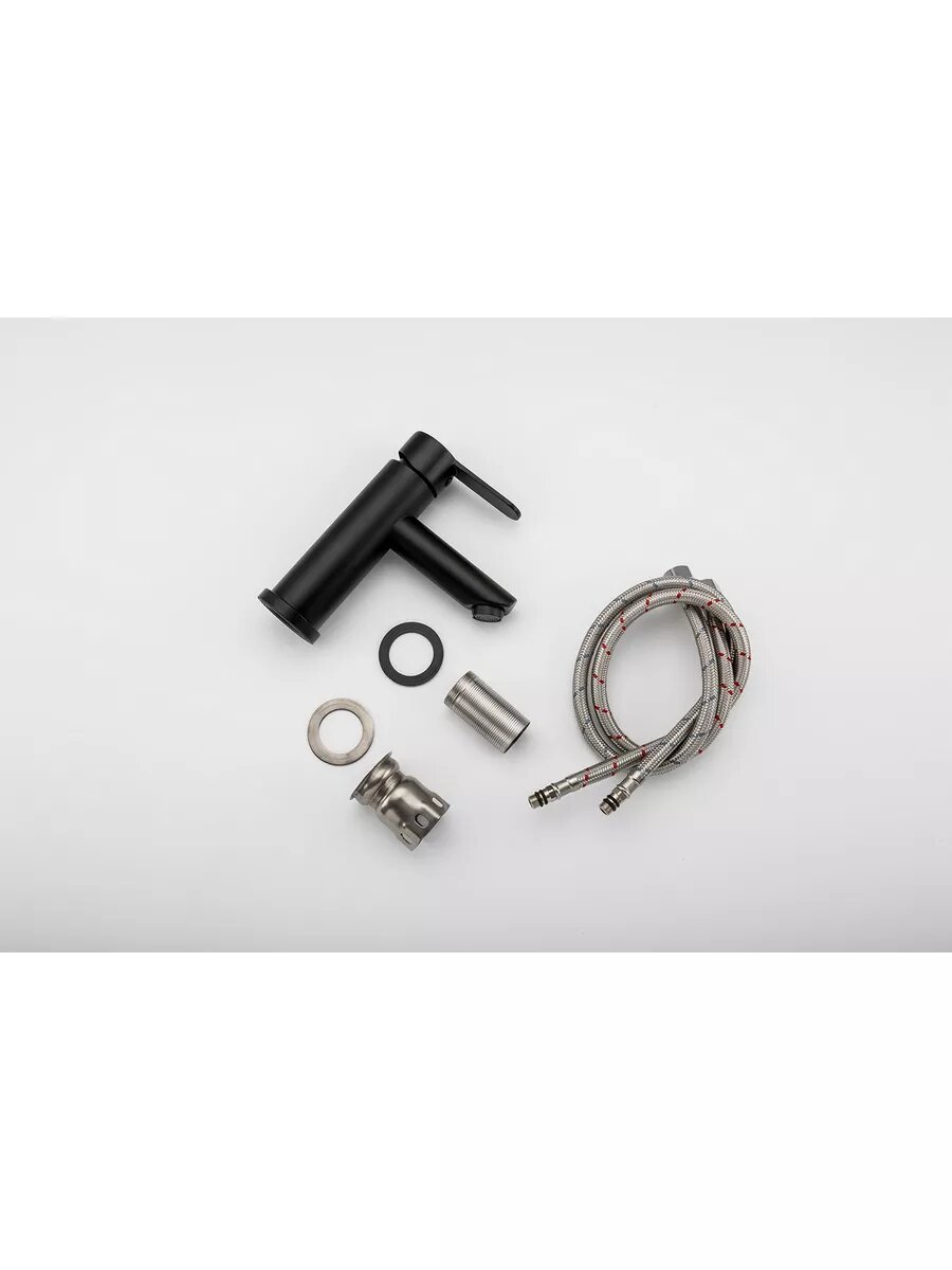 Смеситель для раковины из нержавеющей стали Frap F10801-6 черный — фото 1