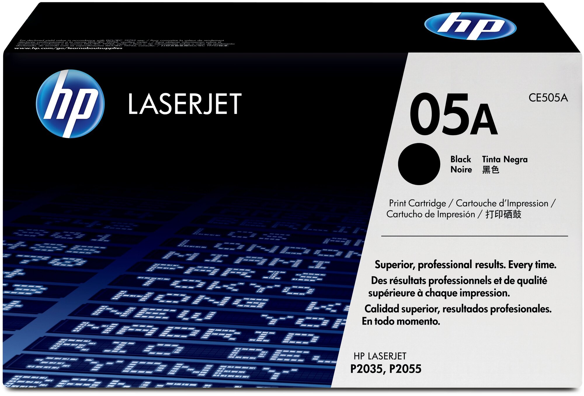 Оригинальный картридж HP (05A) CE505A, для HP LaserJet, лазерный, чёрный, ресурс 2300 стр, 1 шт.