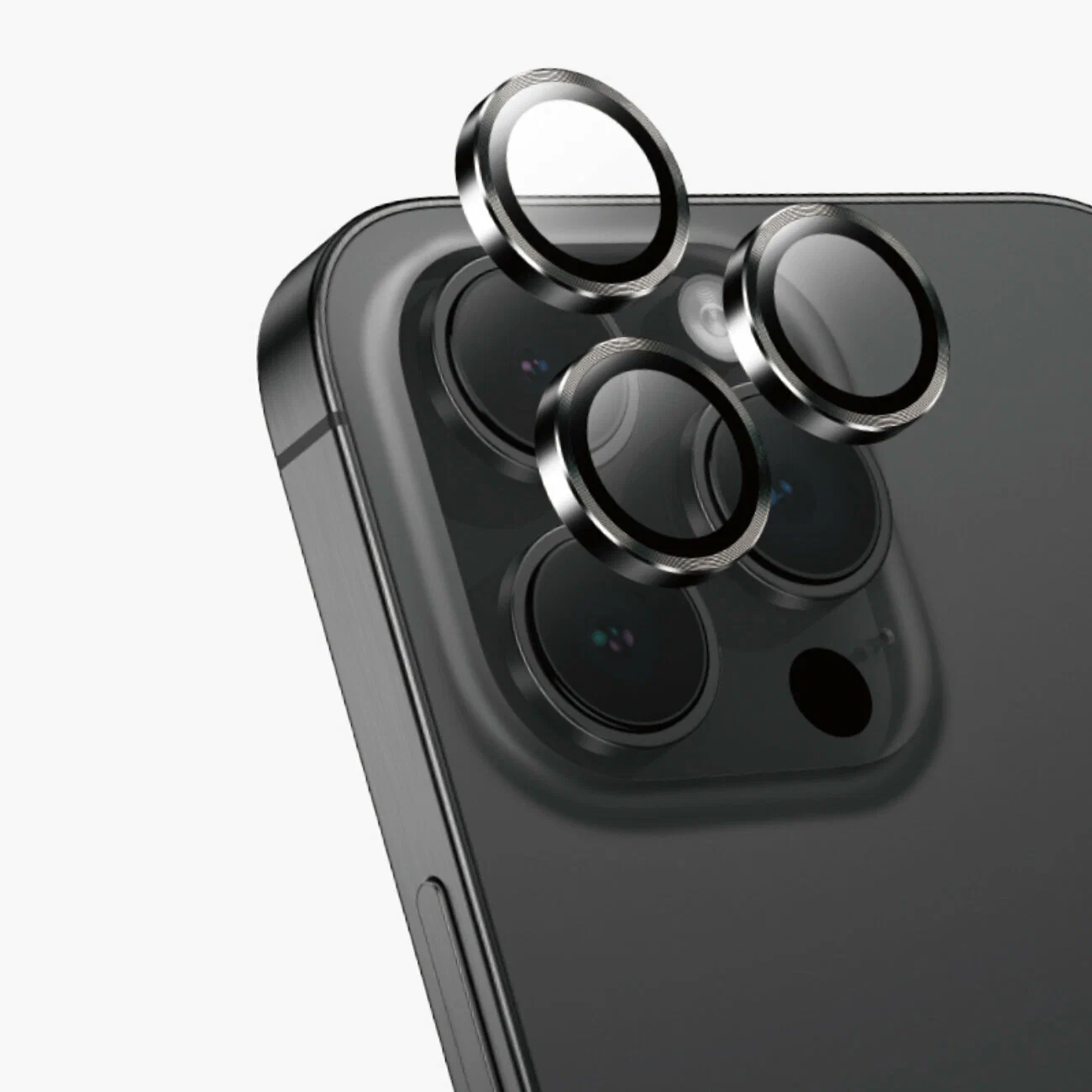 Защитные линзы  стекла  Black для камер iPhone 16 Pro  16 Pro Max  черные
