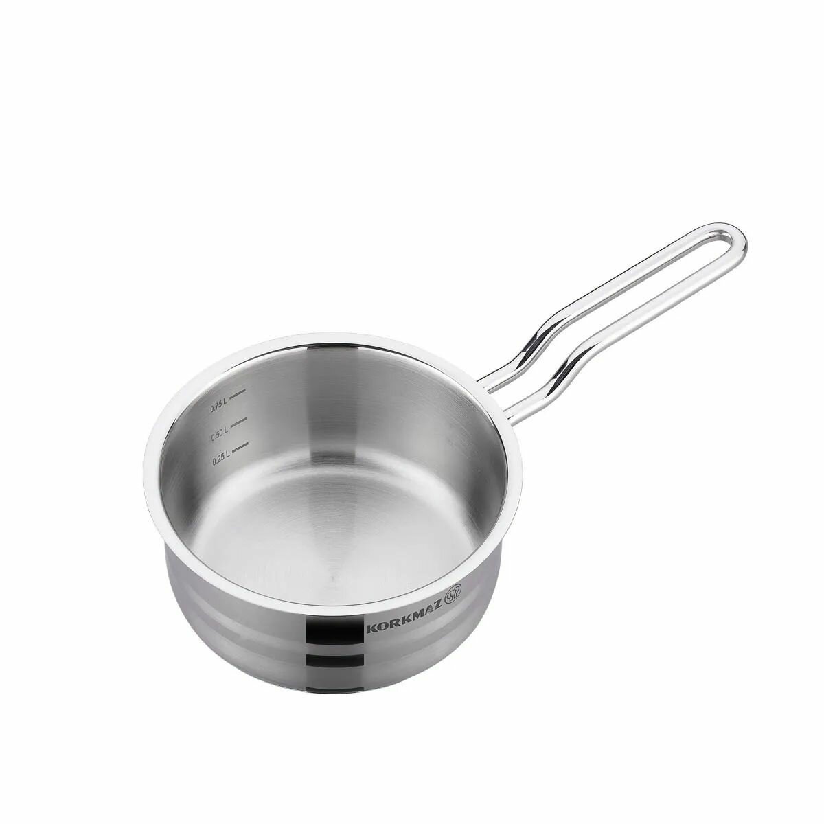 Ковш из нержавеющей стали 1 л 14x7 см — фото 1