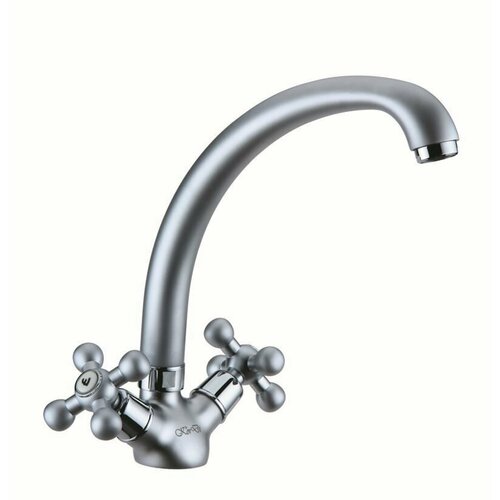 Смеситель для кухни KorDi KD 1004L-F04 White Chrome белый хром 9800₽