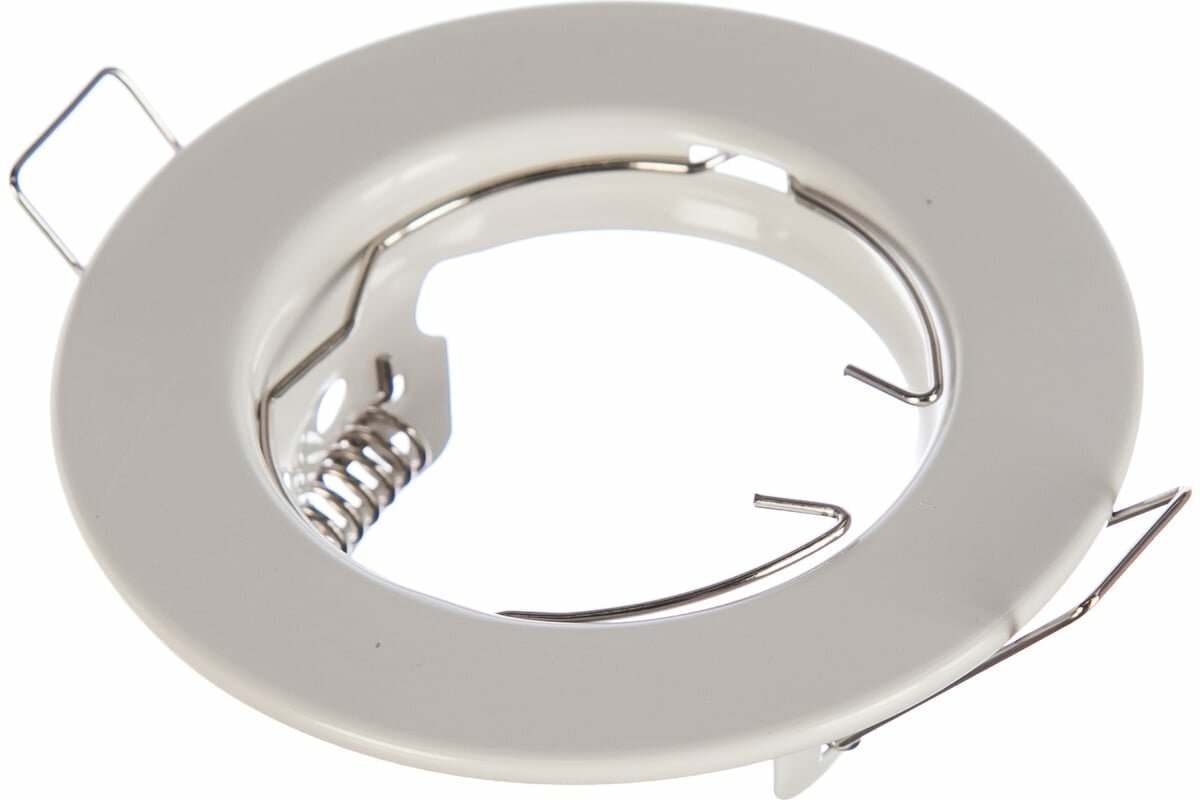 Встраиваемый светильник Ecola Light MR16 DL90 GU5.3 плоский Белый 30x80 /кd74/ FW1611EFY 2 штуки