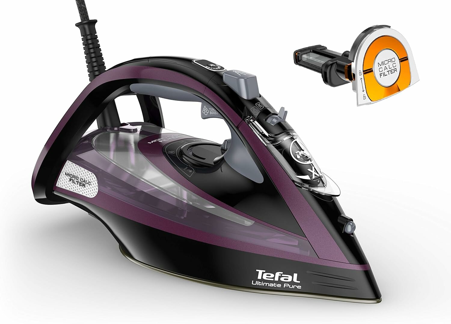 Утюг TEFAL Ultimate Pure FV9830 черный/медный оригинал(Франция)