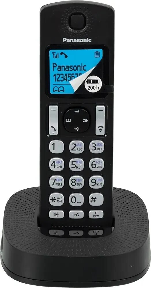 Телефон Dect Panasonic KX-TGC310RU1 черный АОН