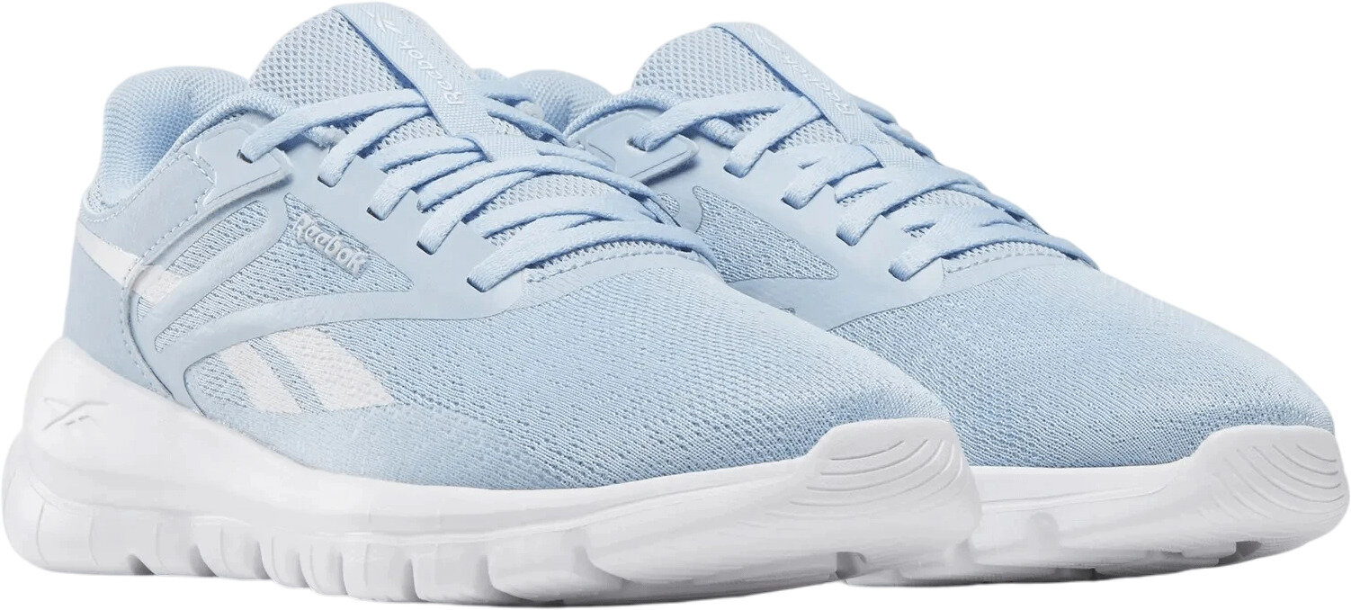 Кроссовки Reebok Flex Point Trainer W, полнота F, размер 7,5 US, бежевый, голубой, белый — фото 1