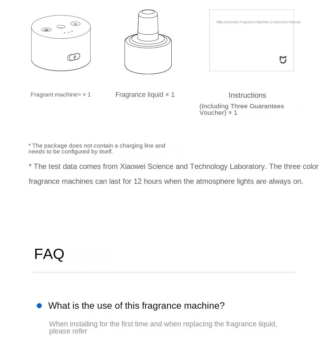 Автомобильные Ароматизаторы Xiaomi Автоматический ароматизатор Xiaomi Mijia MJXFJO2XW