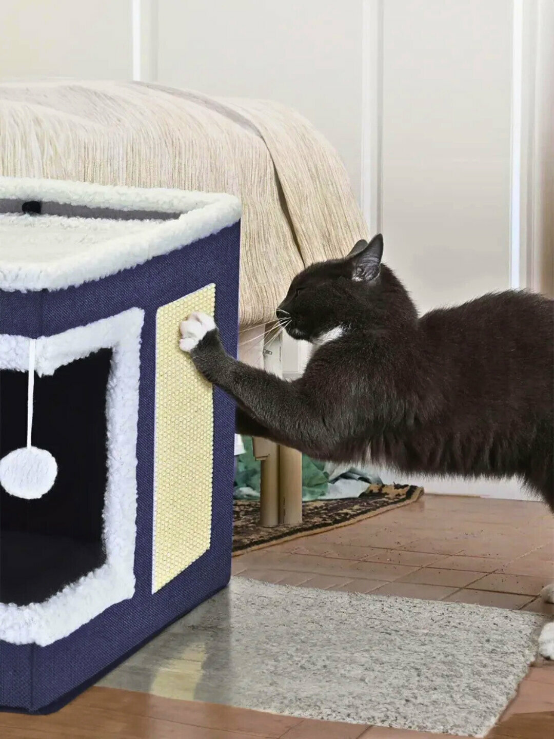 Домик для кошки с когтеточкой — фото 1