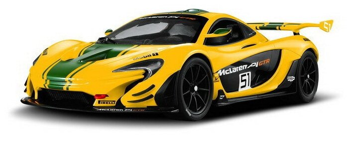 Машина р у 1:14 McLaren P1 GTR, 33,6*14,2*8,6 см, цвет жёлтый 2.4G 75000Y