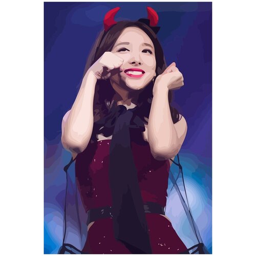 Картина по номерам на холсте TWICE Kpop Nayeon - 14 40X60 картина по номерам на холсте itzy kpop лиа 6 40x60