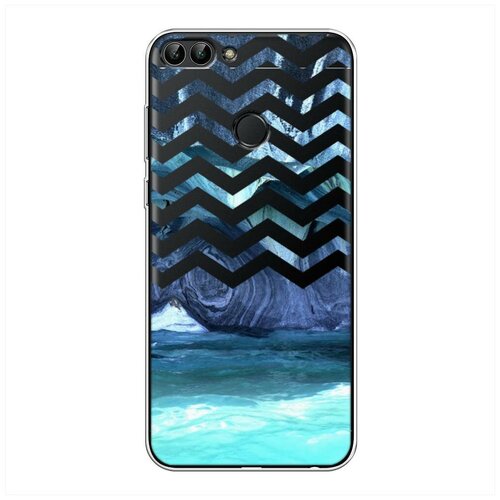 фото Силиконовый чехол "прибой" на huawei p smart / хуавей п смарт case place