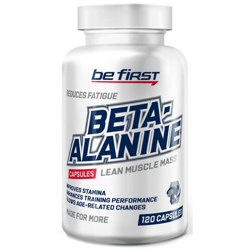 Аминокислота Be First Beta-Alanine Capsules, без вкуса, 120 шт. аминокислотный комплекс now beta alanine нейтральный 120 шт