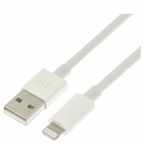 Кабель USB/Lightning ZMI MFi 100 см (AL851), белый кабель zmi al805 lightning mfi al805 black 1м zmkal805cnbk