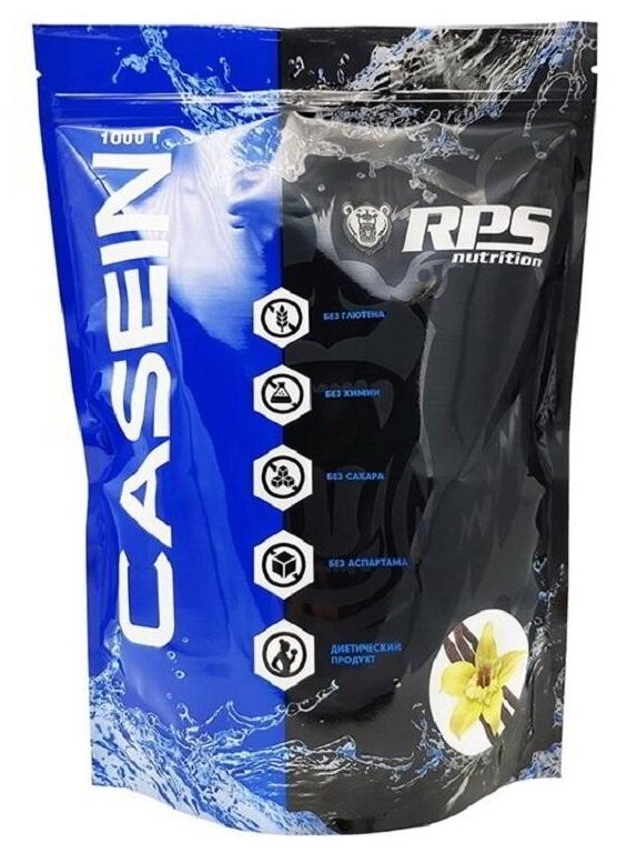 RPS Nutrition Casein Protein 1000 гр (RPS Nutrition) Двойной шоколад