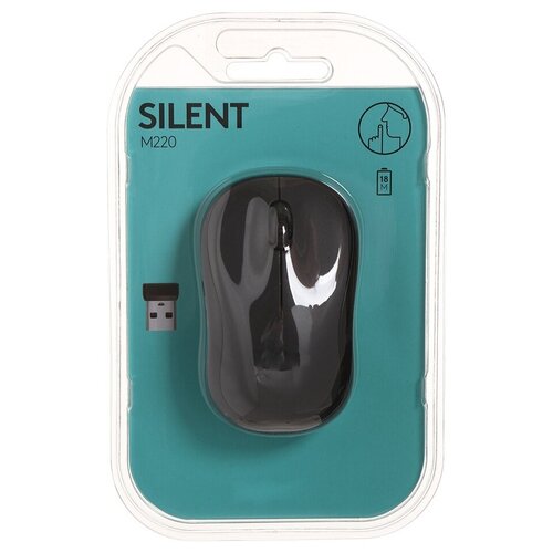 Мышь Logitech M220 Silent Dark Grey 910-004878 304000₽