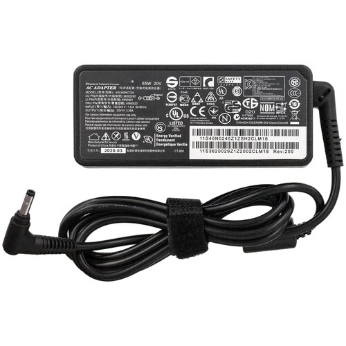 Блок питания для ноутбуков Lenovo 20v 3.25a 4.0x1.7 (65W)