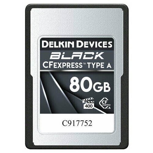 Карта памяти Delkin Devices Black CFexpress Type A 80GB карта памяти delkin devices black cfexpress type b 75gb