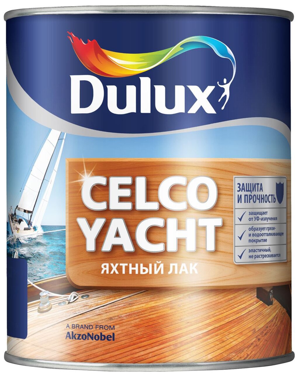 Лак яхтный Dulux Celco Yacht 90 алкидно-уретановый прозрачный 1 л