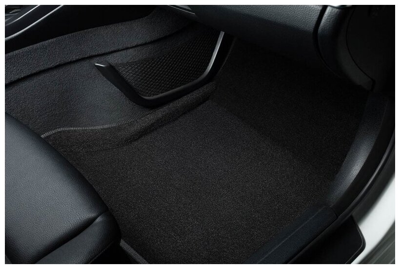 Ворсовые 3D коврики в салон Seintex для Mercedes-Benz E-Class W212 2009-2016 (черные) - фотография № 4