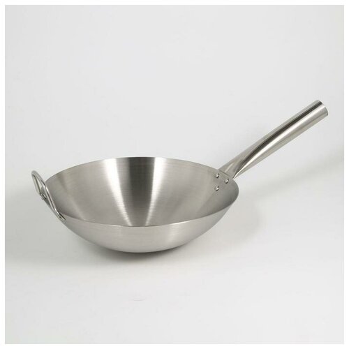 фото Сковорода-wok, chief, d=30 см, с ручкой qwen