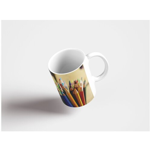 фото Кружка "цветной карандаш, красить, изобразительное искусство" 320 мл lotsprints