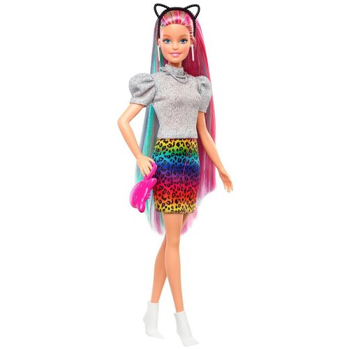 Barbie Rainbow Hair GRN81 Волосы Гепарда