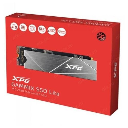 Накопитель SSD 512Gb ADATA XPG Gammix S50 Lite AGAMMIXS50L-512G-CS 625500₽