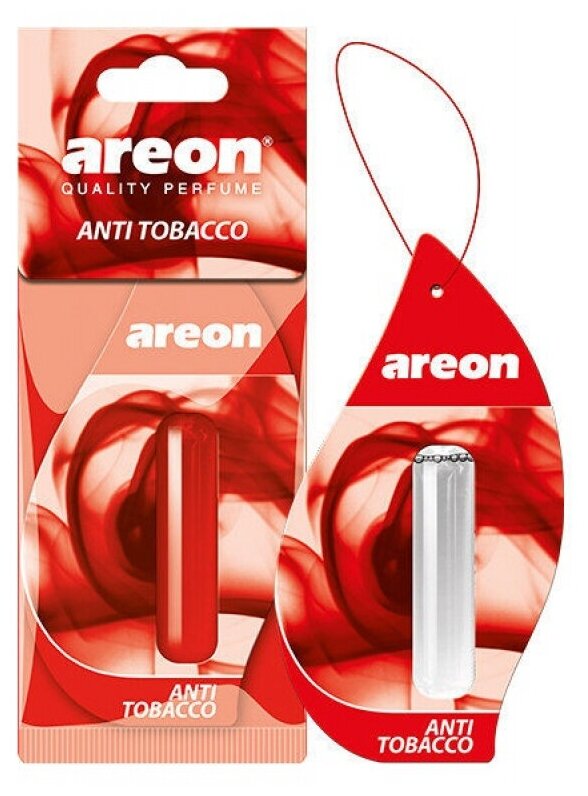 Ароматизатор AREON гель подвесной LIQUID 5мл. "ANTI TOBACCO" LR08