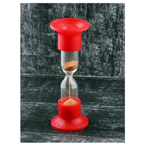 Часы песочные настольные стеклянные на 1 минуту