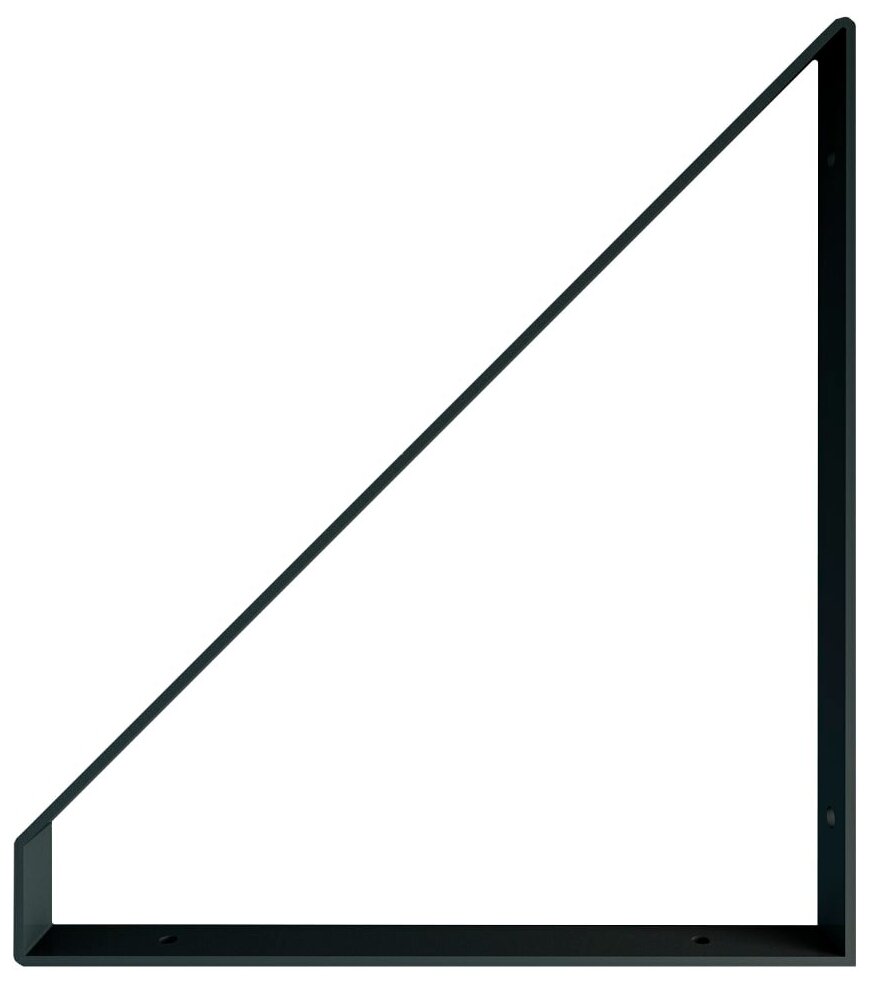 Кронштейн Манхэттен 210x21 мм, сталь, цвет чёрный - фотография № 1