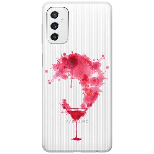 Силиконовый чехол с принтом Cocktail Splash для Samsung Galaxy M52 5G / Самсунг М52 силиконовый чехол tag stickers на samsung galaxy m52 5g самсунг м52