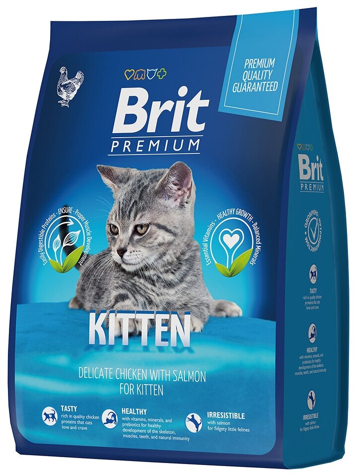 Корм BRIT 400гр для котят с курицей Premium Cat Kitten