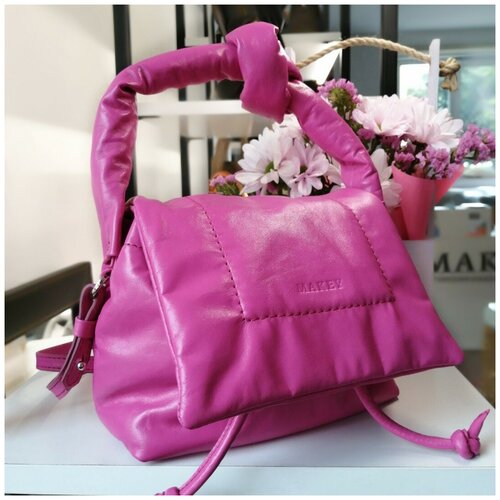 фото Сумка женская «soft mini». цвет фуксия россия