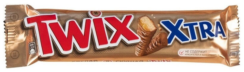 Шоколадный батончик Twix Xtra, 82г