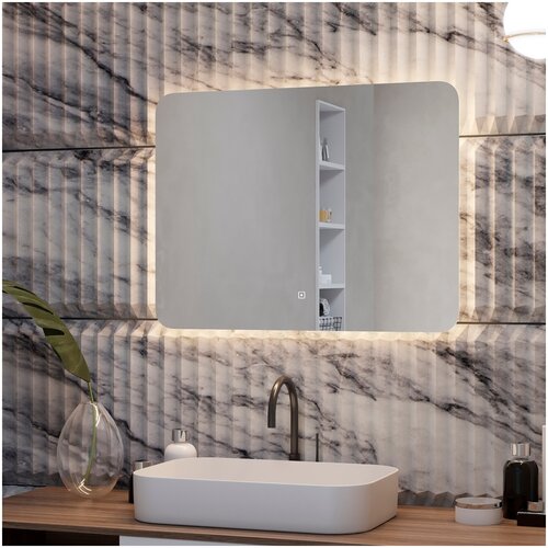 Зеркало для ванной комнаты Uperwood Neo 80*60 см, с led-подстветкой