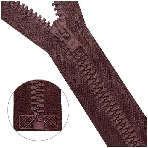 фото Молния трактор "arta-f 2076 т10 (6 мм)", 45 см, 1 замок (без бирки), цвет: 033 бордовый, 25 штук (количество товаров в комплекте: 25)