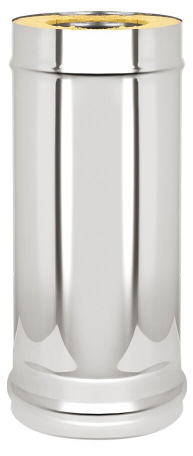 Везувий Сэндвич труба оцинкованная + нержавеющая сталь, 500 мм, D внешн. 200 мм, D внутр. 110 мм