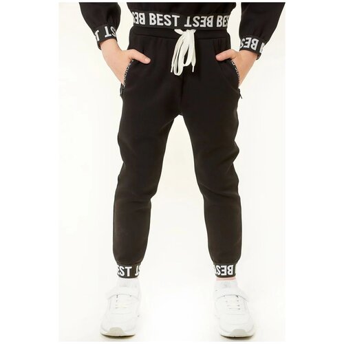 Брюки COLABEAR, Размер 122 см, Черный, 610849