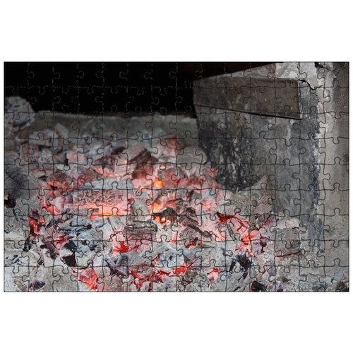 фото Магнитный пазл 27x18см."пожар, печь, жарить" на холодильник lotsprints