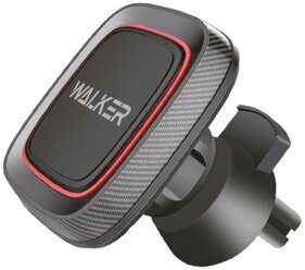 Магнитный держатель для телефона автомобильный WALKER CX-07 на воздуховод, черный /