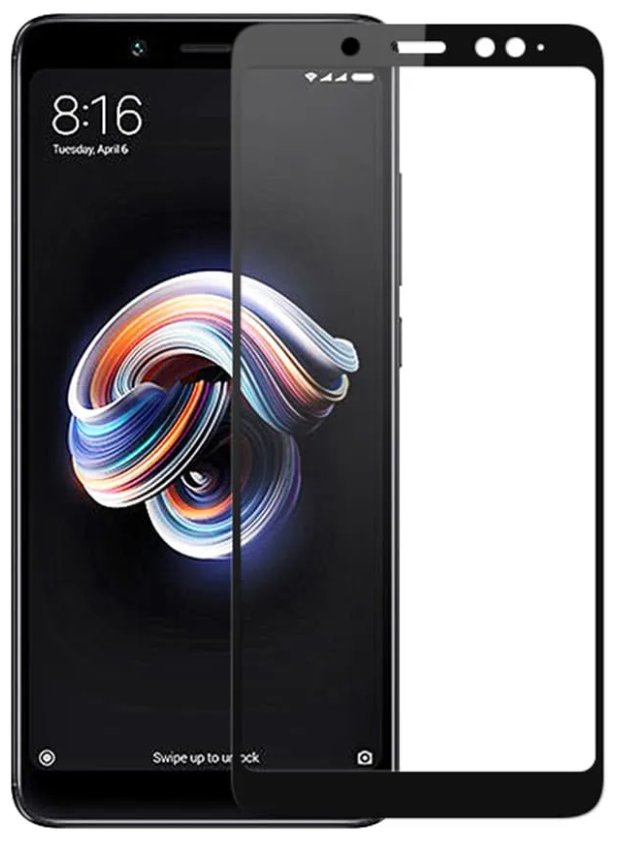 Защитное стекло на Xiaomi Redmi Note 5 Pro/Note 5, 3D Nano, черный, X-CASE