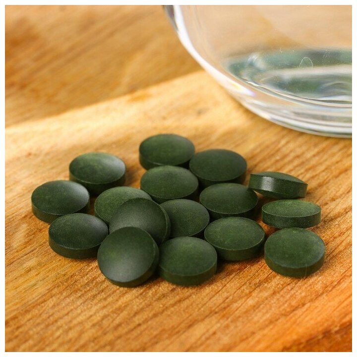 Спирулина органическая в таблетках SPIRULINA, 100 шт., 50 г. - фотография № 3