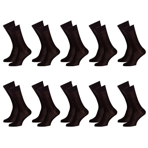 Мужские носки LorenzLine, 10 пар, классические, размер 42/46, черный