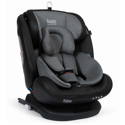 Автокресло детское с креплением Isofix Nuovita Maczione N0123i-1L/Группа: 0+/1/2/3 – от 0 до 12 лет, вес 0-36 кг (Grigio/Серый)